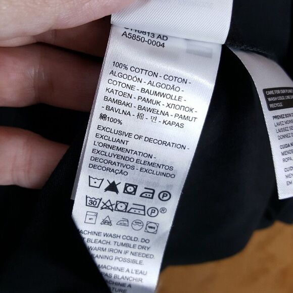 LEVI'S Shirt Mens XXL Black Pullover Crew Pocket Logo Short Sleeve T-Shirt Tee - Picture 5 of 8